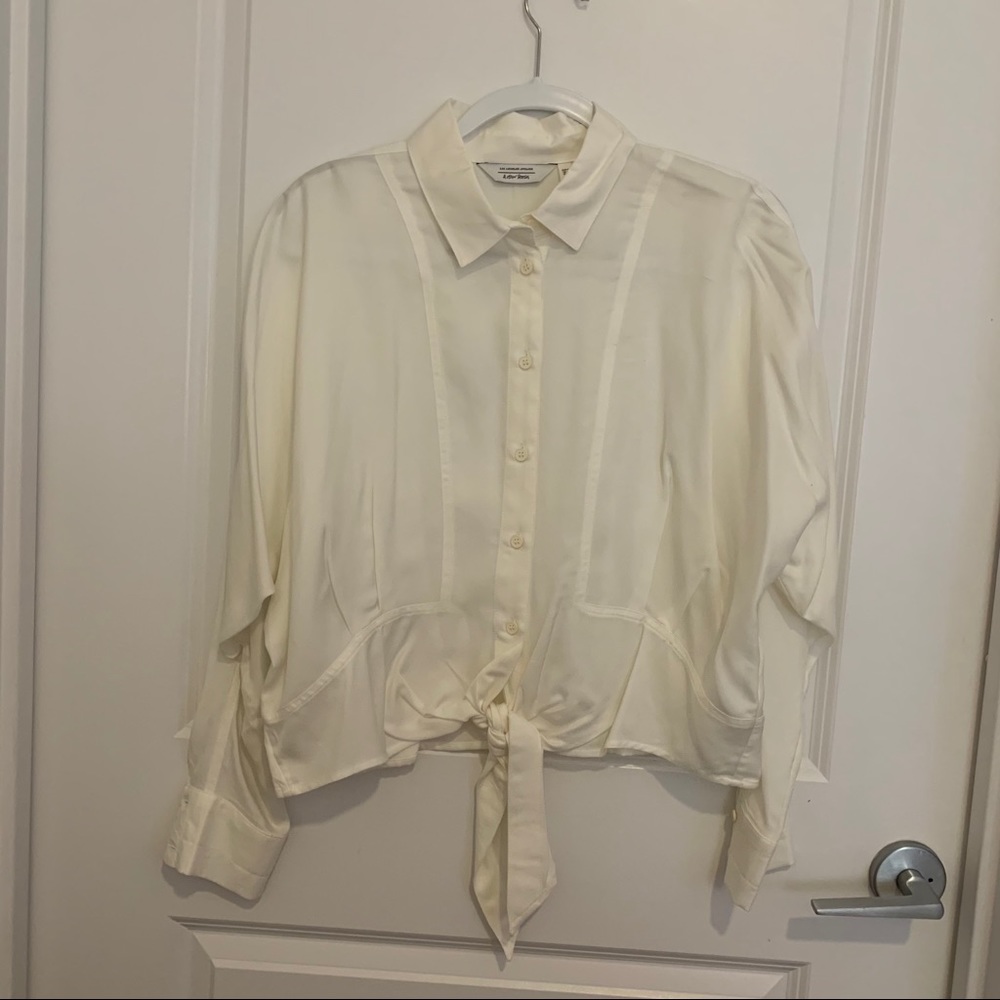 & Other Stories Front Tie Button Down